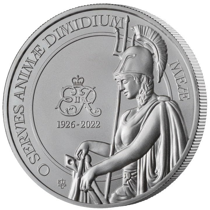 Generisch 1 oz Silbermünze Queen's Memorial - St. Helena 2023 1 Unze Silber BU Silver Coin Queen Elizabeth II Memorial - weltweit auf nur 10.000 Stück!