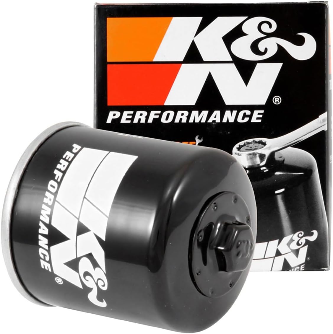 K&N Motorcycle Oil Filter: High Performance, Premium, Designed to be used with Synthetic or Conventional Oils: Fits Select Ducati Motorcycles, KN-153, red