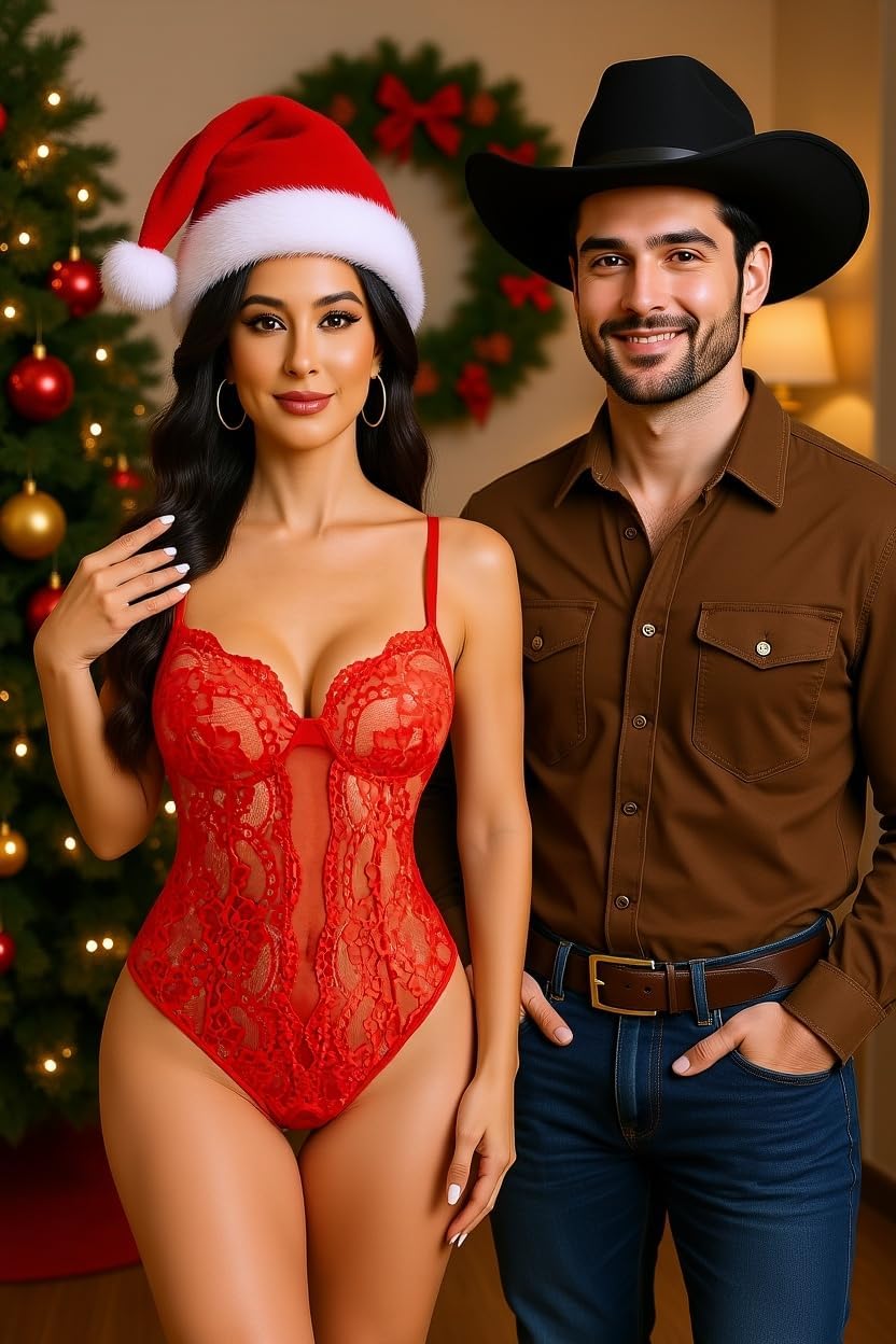 Avidlove Sexy Lingerie for Women Lace Teddy Bodysuit Deep V Cut Out Babydoll One Piece lingerie - Image 4