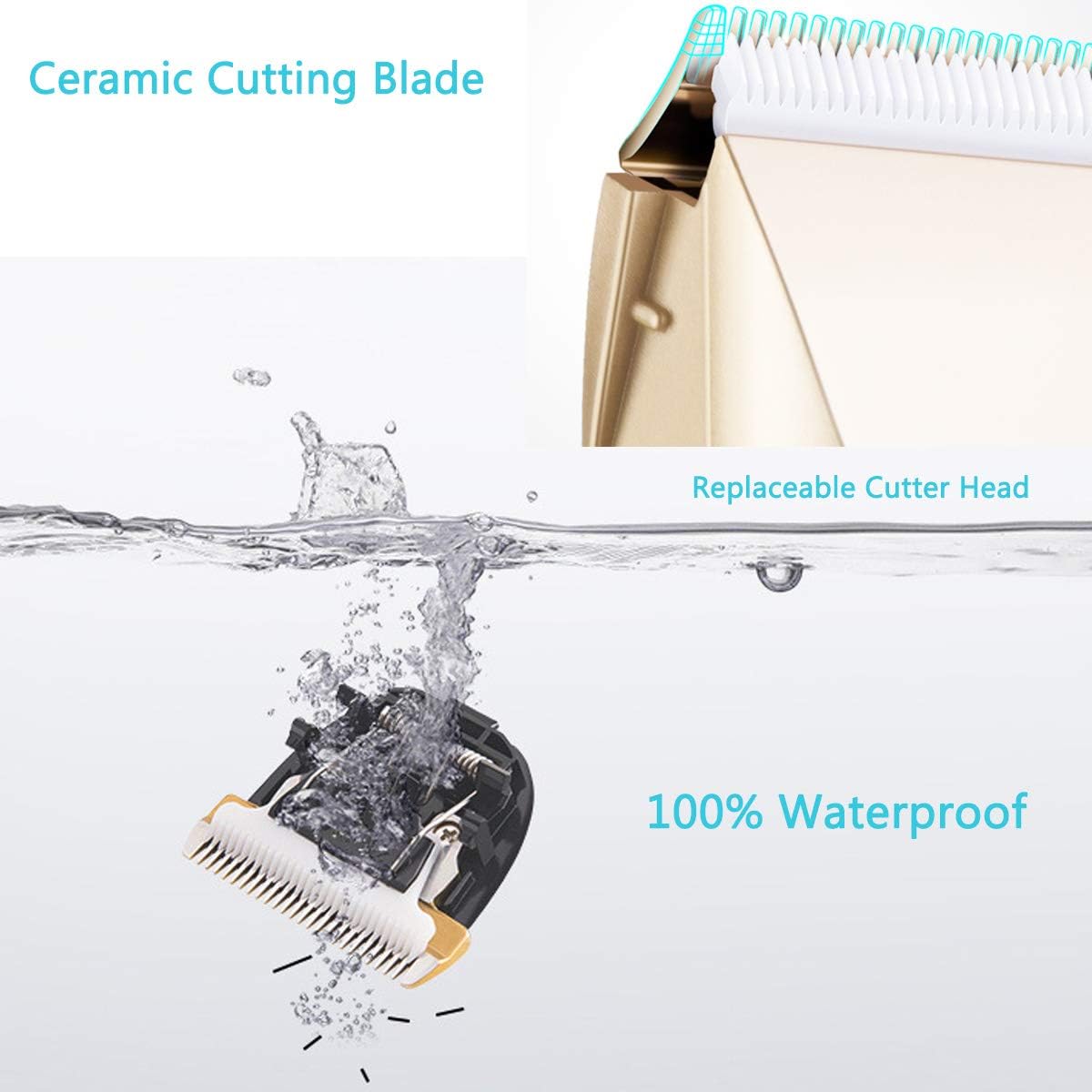 Hair Clippers for Men,Cordless Hair Trimmer Beard Trimmer USB Rechargeable Waterproof with LED Display,Hair Cutting Kits for Family,Birthday Gifts for Men/Kids/Baby