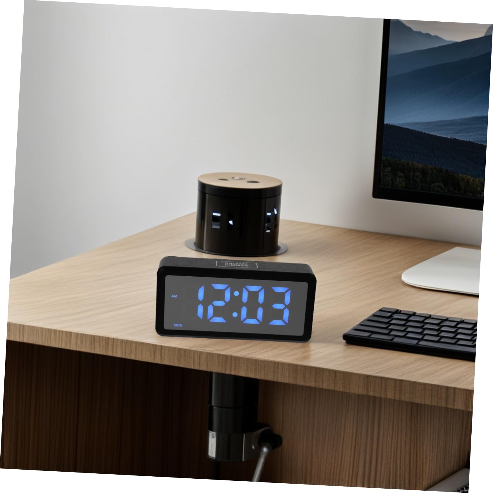 Orologio in Con Illuminazione Rgb Per Camera Da Display Led Regolazione Manuale Legale Orologio Da Per Scrivania