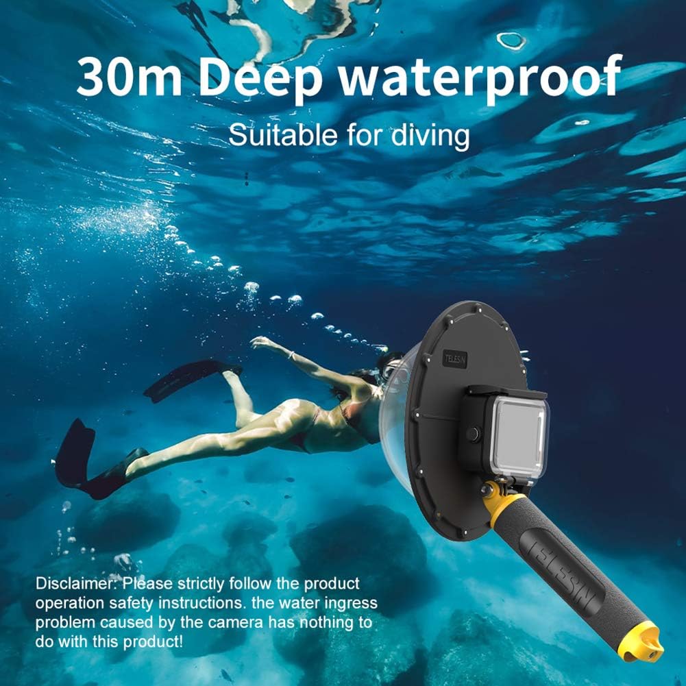 One-Day Sale: Up to 60% Off Dome Port Lens Diving Case for GoPro Hero 9 Black Camera Accessories, Underwater Photography 30M