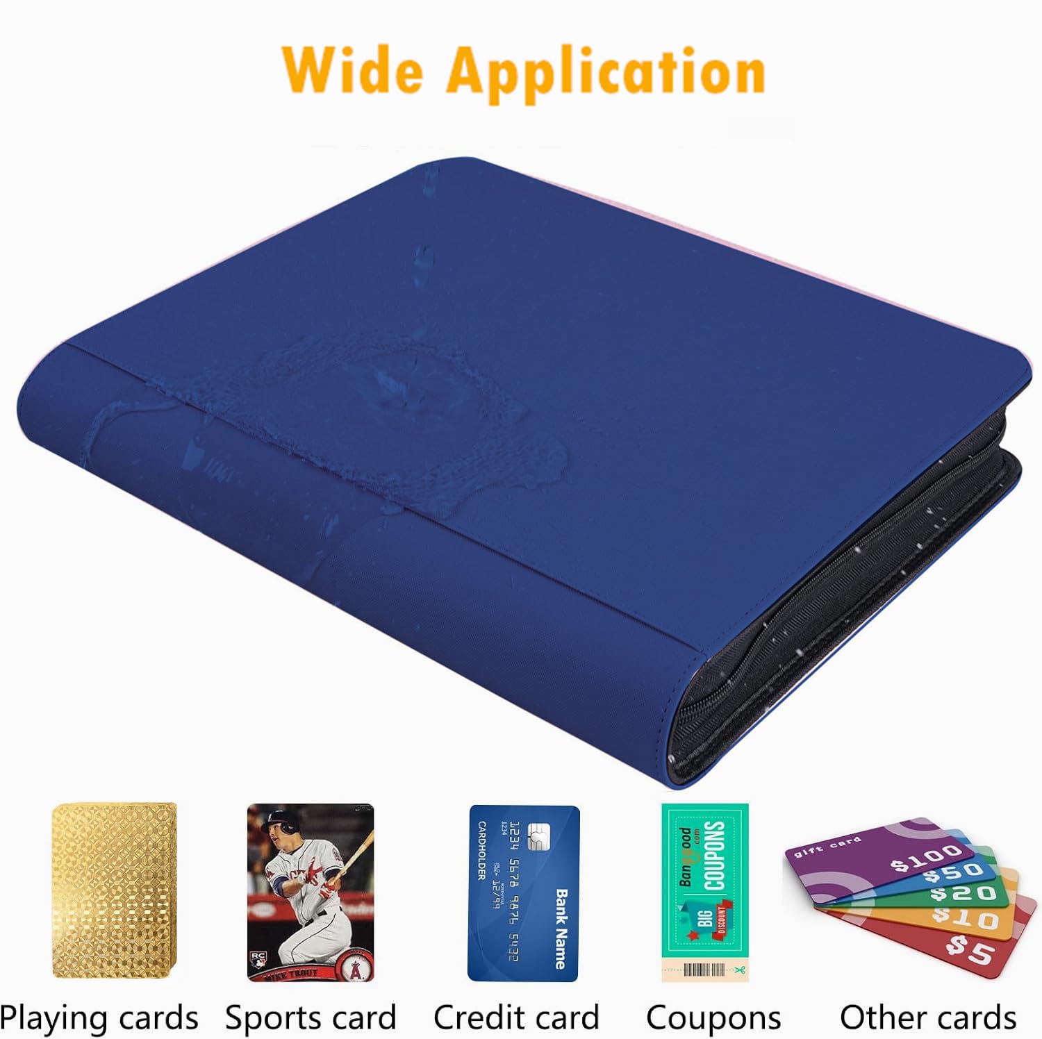 Amazon.com: 1000+ Pockets Trading Card Binder, 16 Pocket Ringless Side  Loading Card Holder Album, Trading Card Album Fit for YuGiOh, MTG, TCG,  Game Cards, Sports Cards, Business Cards (Dark Blue) : Toys