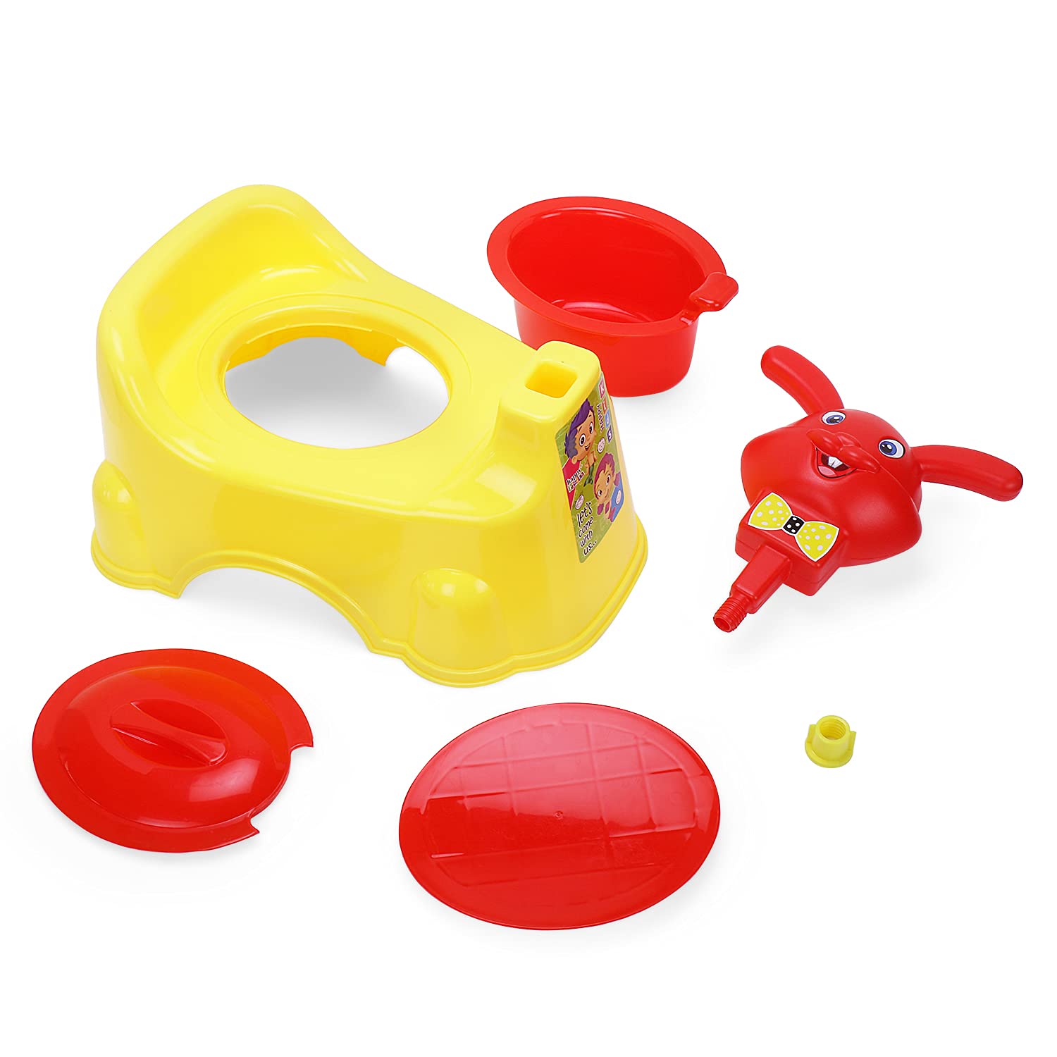 Zerya Rabbit Baby Potty Training Seat Chair for Kids- Infant Potty Toilet Chair with Removable Bowl & Closing Lid (Yellow) 4