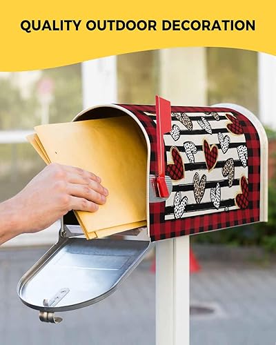 Miniatura 5 de Fundas magnéticas para buzón de San Valentín, tamaño estándar, números de letras decorativas para decoración de jardín, patio, decoración al aire