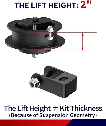 Miniatura 2 de FLYCLE Kit de nivelación delantera de 2 pulgadas para Ram 2500 4WD 2014-2023, Ram 3500 4WD 2013-2023, kits de elevación de nivelación de 2 pulgadas,