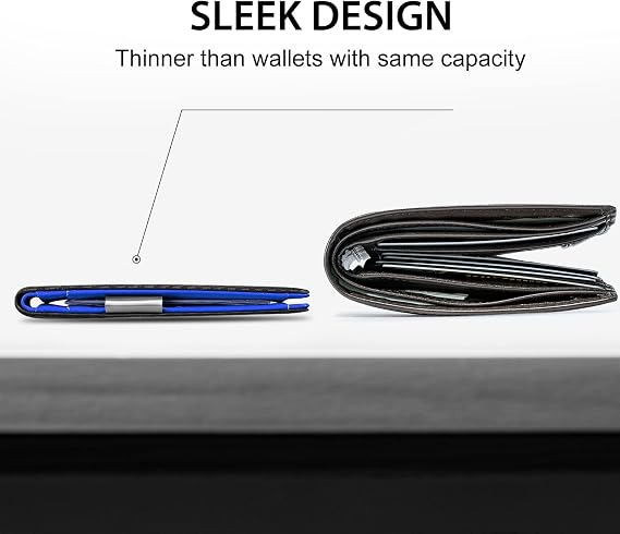 GSOIAX Bifold Wallet Mw0062 Carbon Blue
