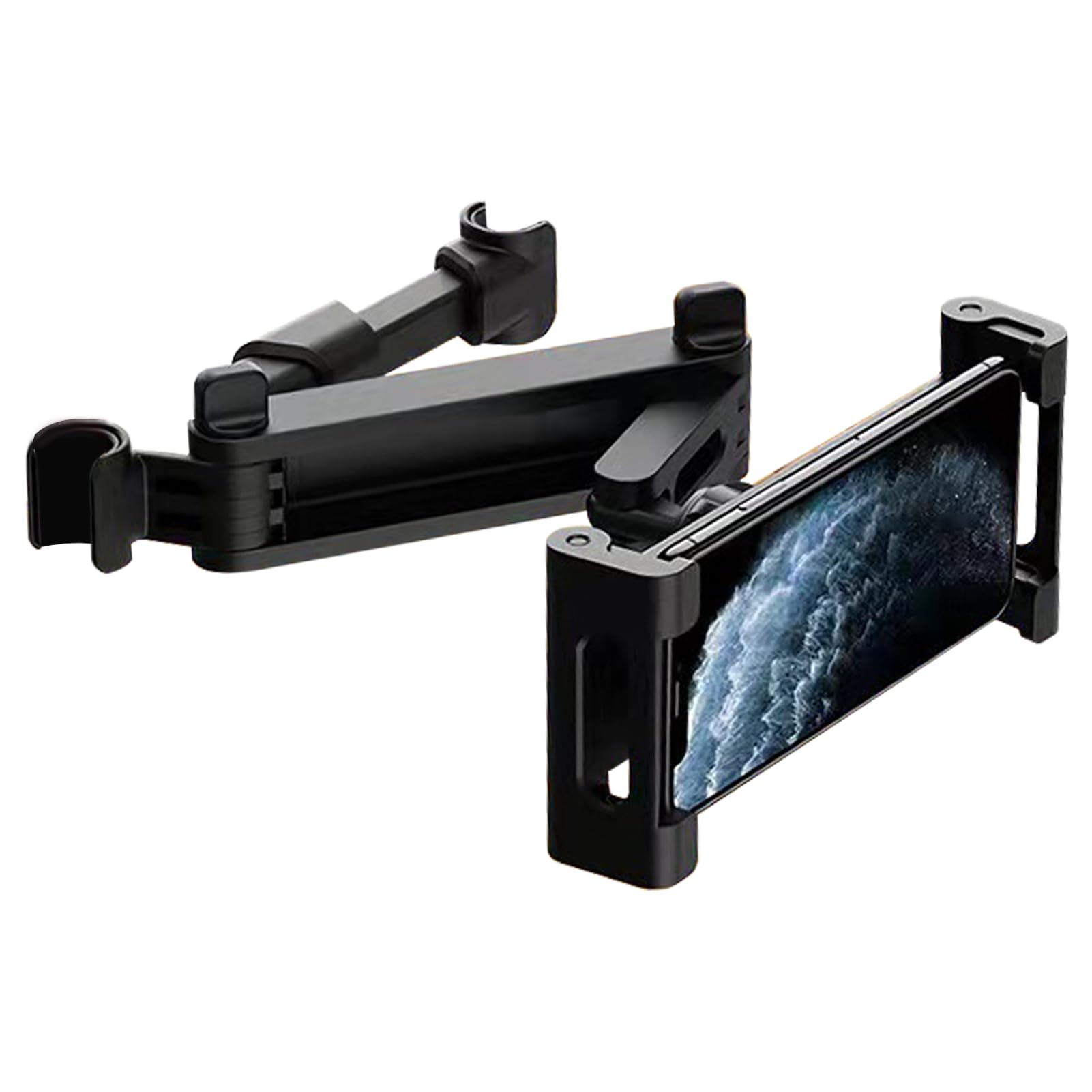 iayokocc Auto Kopfstütze Tablet Halterung, Kopfstützenhalterung Auto Tablets Halterung LKW 360 Grad Drehung Verstellbar Ausziehbar Tablet Halterung für Auto