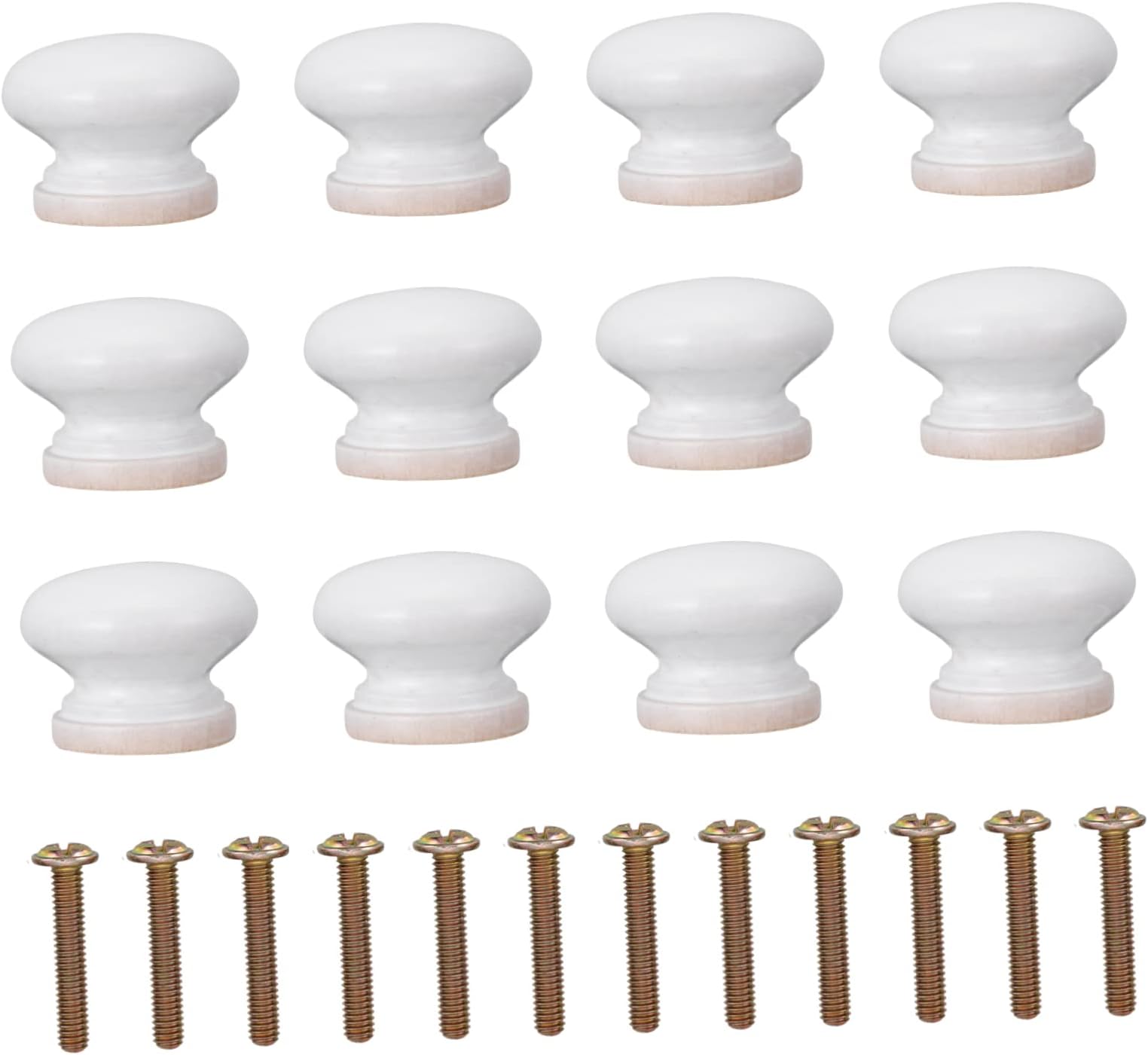 CTIRCHIU 12Pcs Round Drawer Knobs for Cabinet Pulls Easy to Install Furniture Handles Stylish Home Decor for Dressers Cupboards