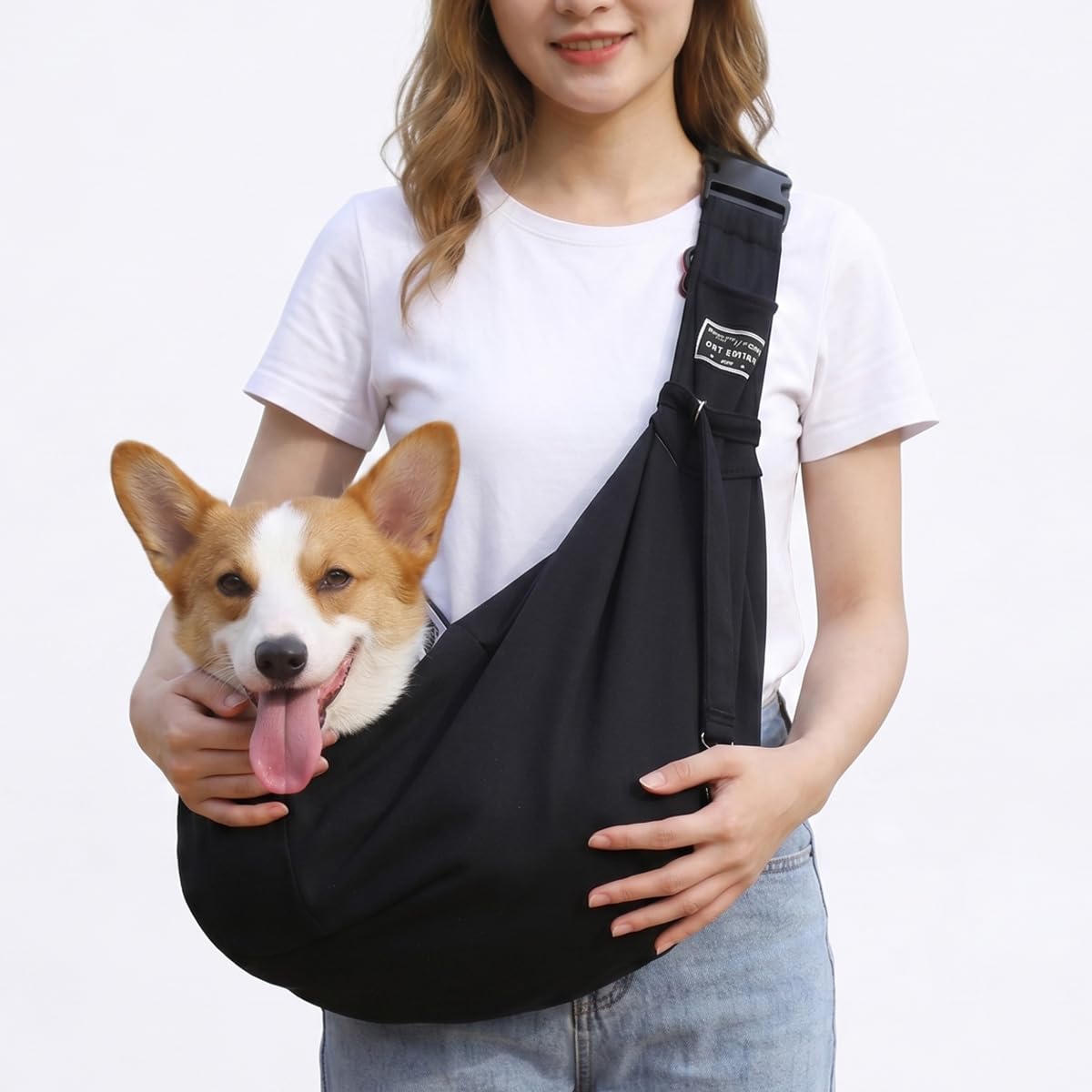 Puppy Carrier Bag, Adjustable ShoulderStrap For Dog/Cat Travel Shopping