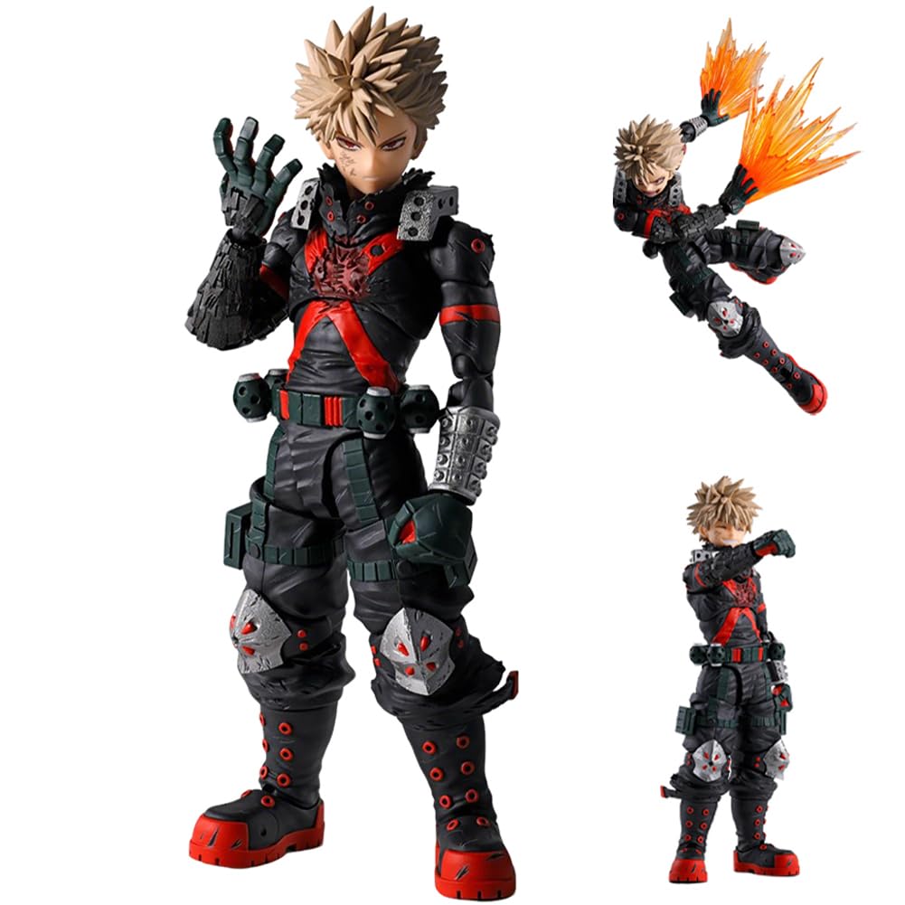 MHA Bakugou Katsuki Figura Anime PVC Modello Battle Pose Modello 14cm