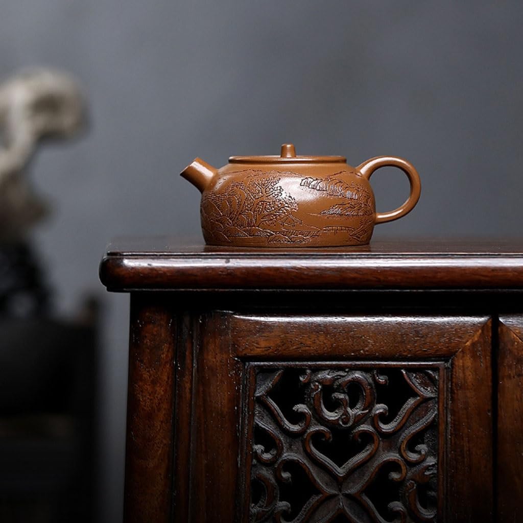 Teesieb Kreative Handgemachte Exquisite Muster Jiangshan Schöne Teekanne Home Lila Sand Teekanne Wasserkocher