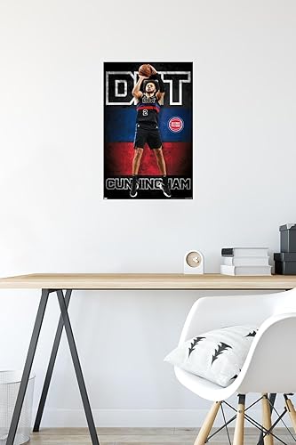 Miniatura 4 de Trends International NBA Detroit Pistons - Póster de pared de Cade Cunningham 23, 14.72 x 22.37 pulgadas, versión premium sin marco