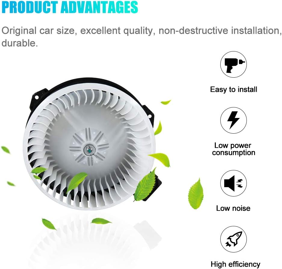 AC Heater Blower Motor Replacement for Honda Civic 2006, 2007, 2008, 2009, 2010, 2011, Jeep Wrangler 2007-2010 Replaces # 79310SNAA01, 79310-SNA-A01, PM9177, 700194, 75821