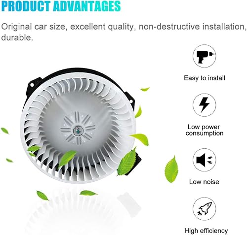 Miniatura 2 de Motor de soplador de calentador de CA para Honda Civic 2006, 2007, 2008, 2009, 2010, 2011, Jeep Wrangler 2007-2010 reemplaza # 79310SNAA01,