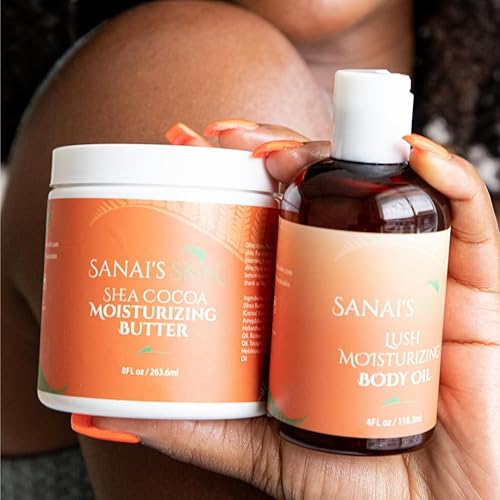 Miniatura 6 de Moisturizing Body Oil by Sanai's Skin  Lush Moisturizing Body Oil  Daily Moisturizer and Body Oil with Shea Oil & Sweet Almond Oil Glowing Skin - 4