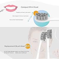 Vista 4 de GTHUNDER 8 cabezales de cepillo de dientes eléctricos adecuados para Oclean.con tapas higiénicas, envasadas al vacío. Se adapta a todos los modelos