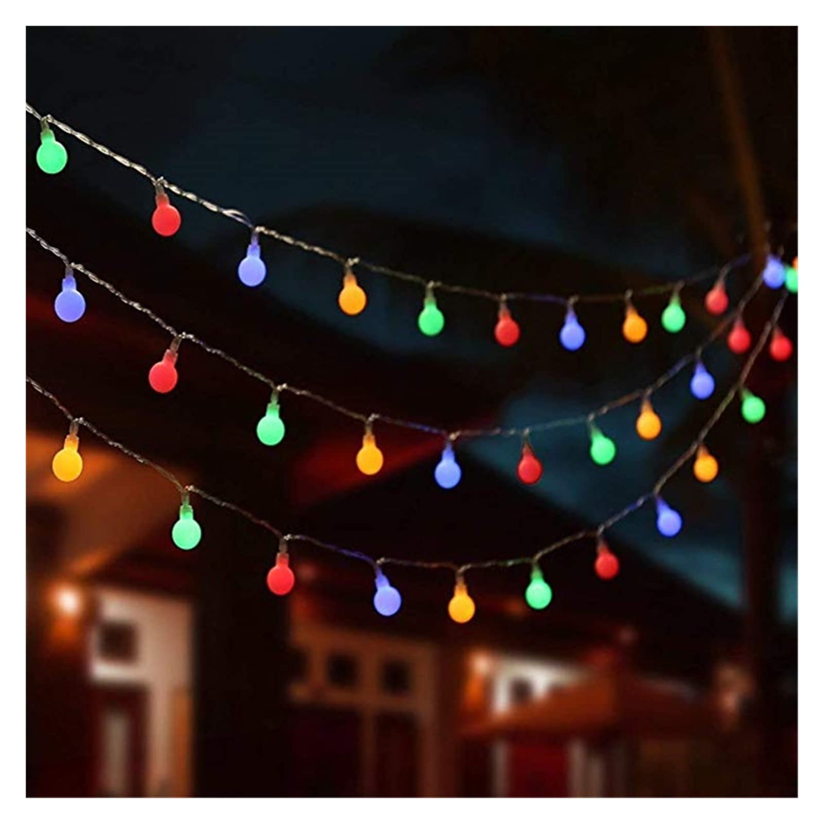 Weihnachtsdeko Feenhafte Girlande LED Kugelschnur Lichter Wasserdicht Für Weihnachtsbaum Hochzeit Home Indoor Dekoration Batteriebetrieben Lichterkette Innen