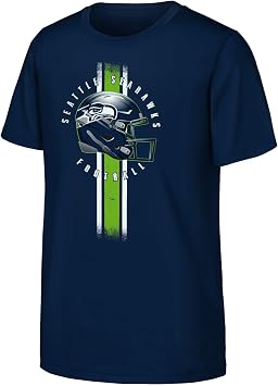 NFL Boy's NFL Seattle Seahawks Play Hard Boys' Graphic Tee Short Sleeve T-Shirt Pack of 1