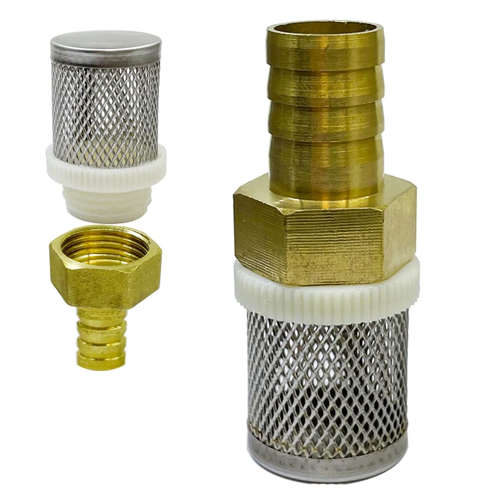 COTONLAKE Stainless steel filter copper tube joint 19mm diameter hose connection, garden, swimming pool, fish tank hose filter, Suction Strainers Used