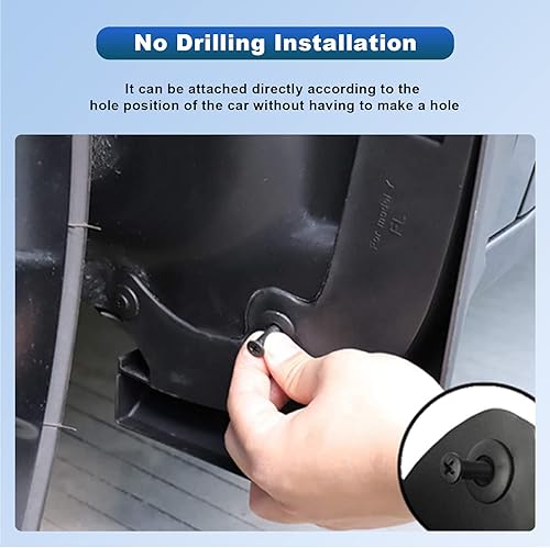 Miniatura 6 de CDEFG - Guardabarros mejorados para RAV4 2019 2020 2021 2022 2023 2024 guardabarros para guardabarros delanteros y traseros, juego de 4 (negro)