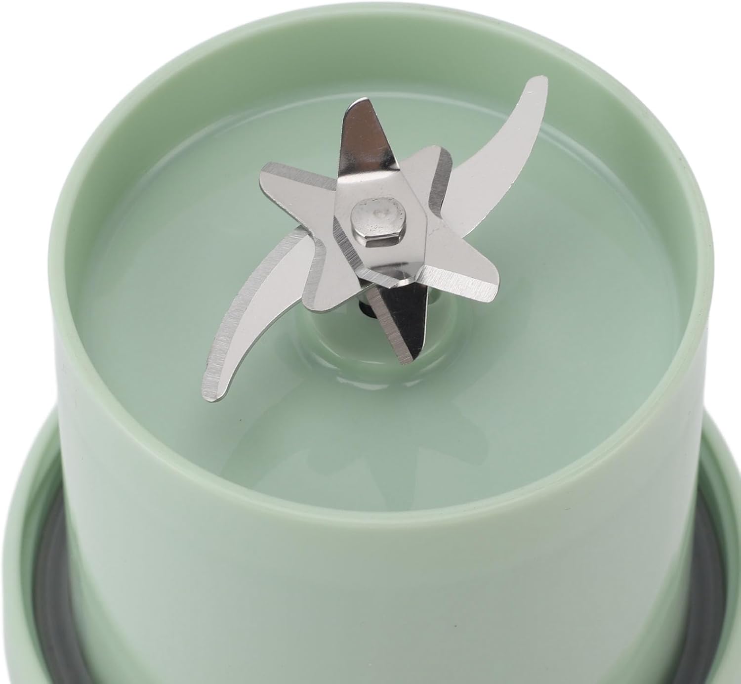 Electric Protein Shaker Bottle, Large Capacity Portable Blender with USB Charging for Shakes and Smoothies (Light Green)