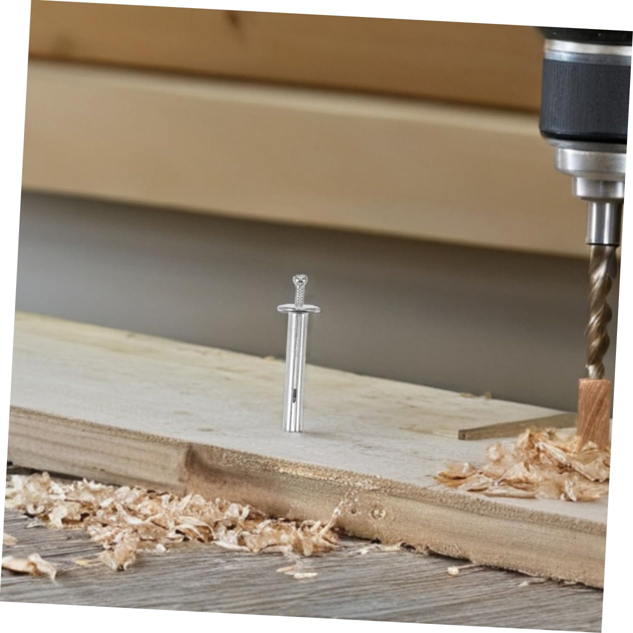 100Pcs Heavy Duty Expansion Fastener Nails for Concrete Masonry Walls Drive in Anchors for Drywall Brick Applications Secure Easy Installation