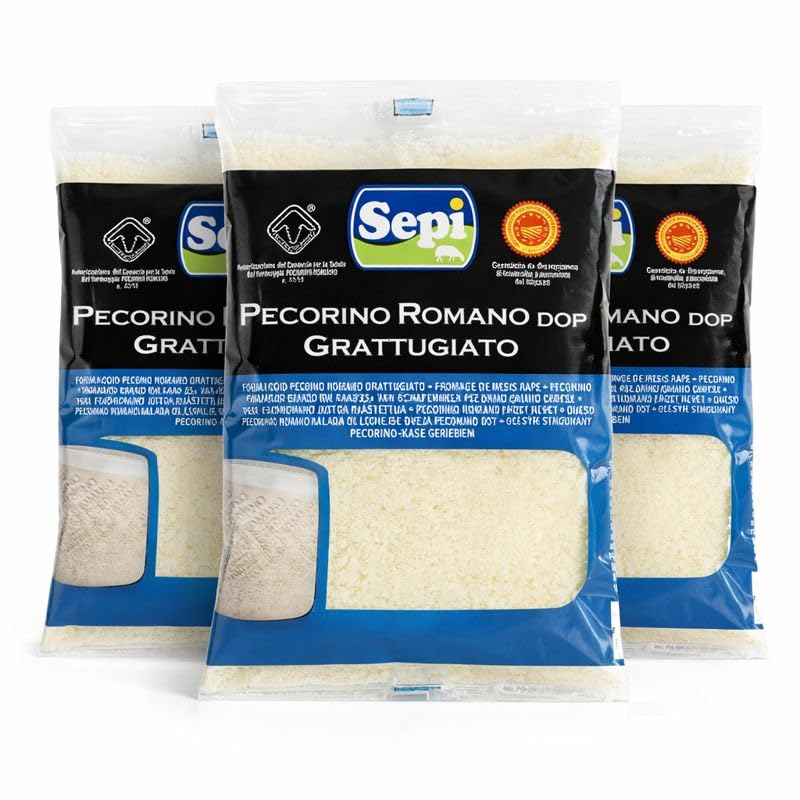 Sepi Pecorino Romano DOP gerieben 3×100 g – Italienischer Hartkäse aus...