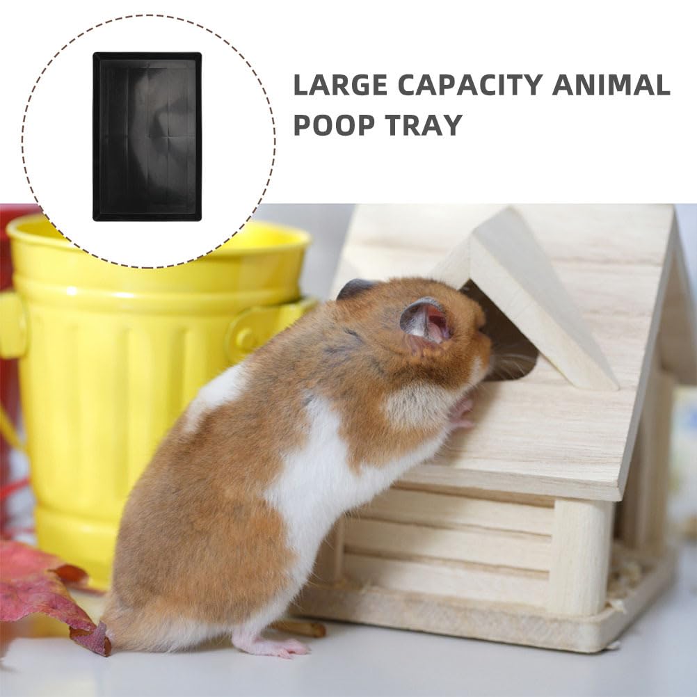 BESPORTBLE Lot de 2 plateaux de rechange pour cages : bac inférieur en plastique pour cage de chien – Doublure de cage à lapin avec base plate – Convient pour diverses cages de petits animaux 43 x 32