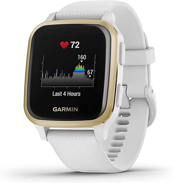 Garmin Venu Sq  wodoszczelny zegarek fitness GPS z ekranem dotykowym 1,3" (1,3"), monitorem zdrowia i aplikacjami sportowymi, pomiar tętna, analiza snu