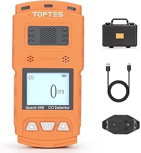 AEGTEST Kohlenmonoxidmelder - Tragbar & Wiederaufladbar Für Reisen & Zuhause