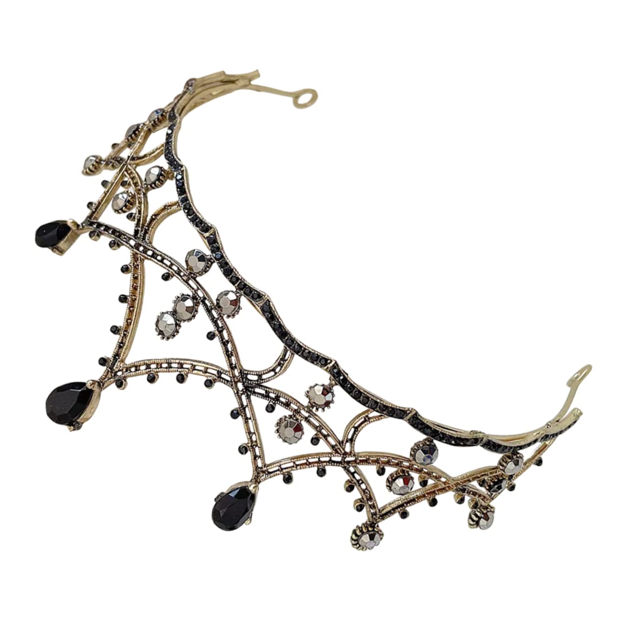 Beavorty 3 Piezas Gótica Tiaras De Cumpleaños Tiara Nupcial De Diamantes De Cristal De Boda De Quinceañera De Princesa Accesorio Para El Cabello