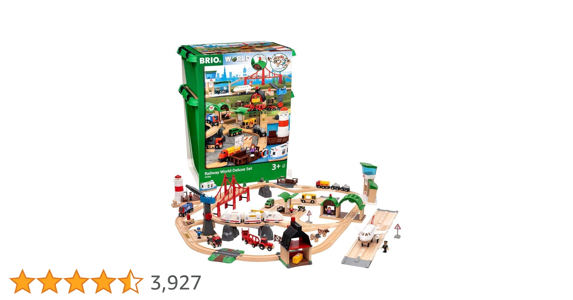 値引可 BRIOワールドデラックスセット 33766 BRIO ワールドデラックスセット 33766|木の鉄道おもちゃ