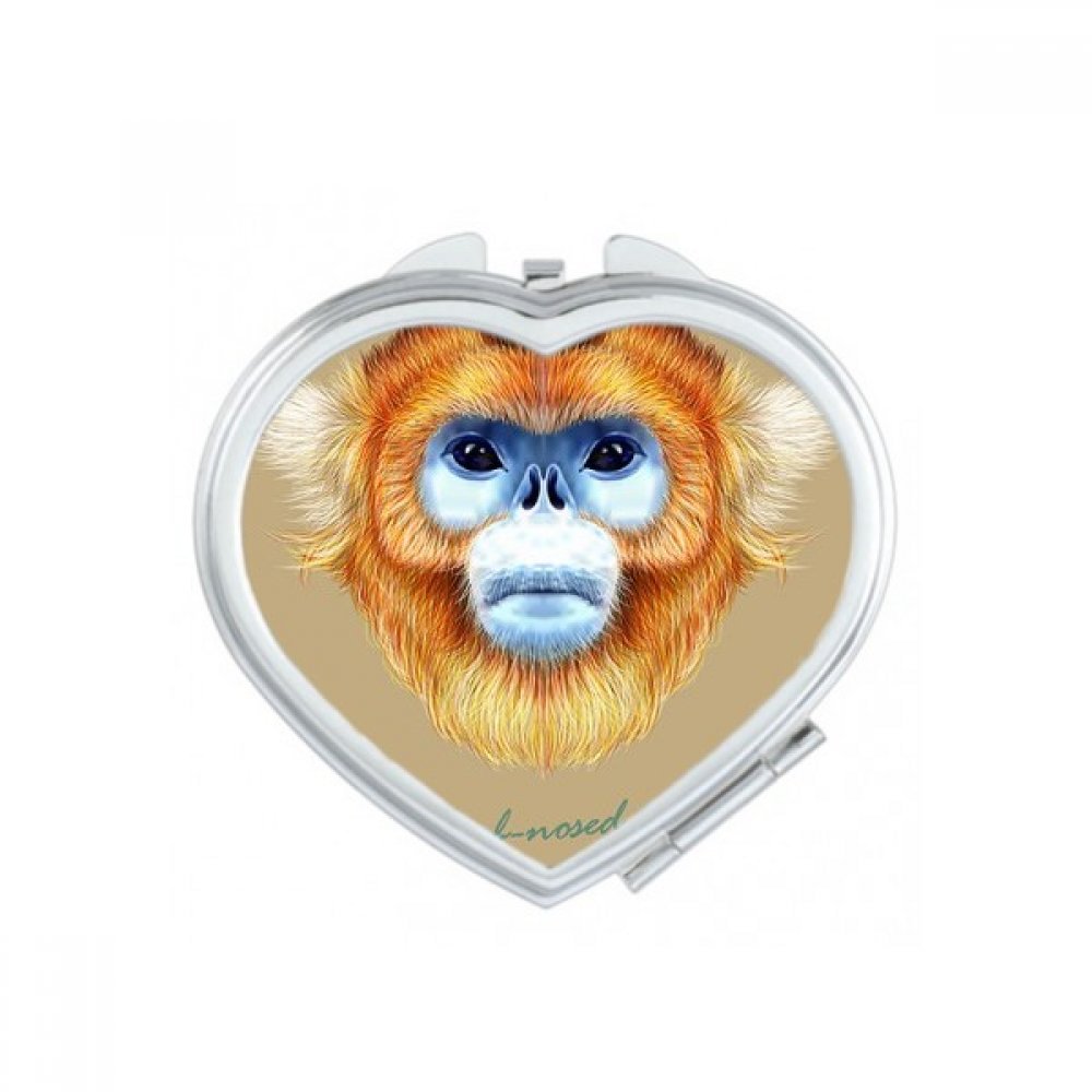 Miroir compact singe cadeau mignon pour retouches en voyage