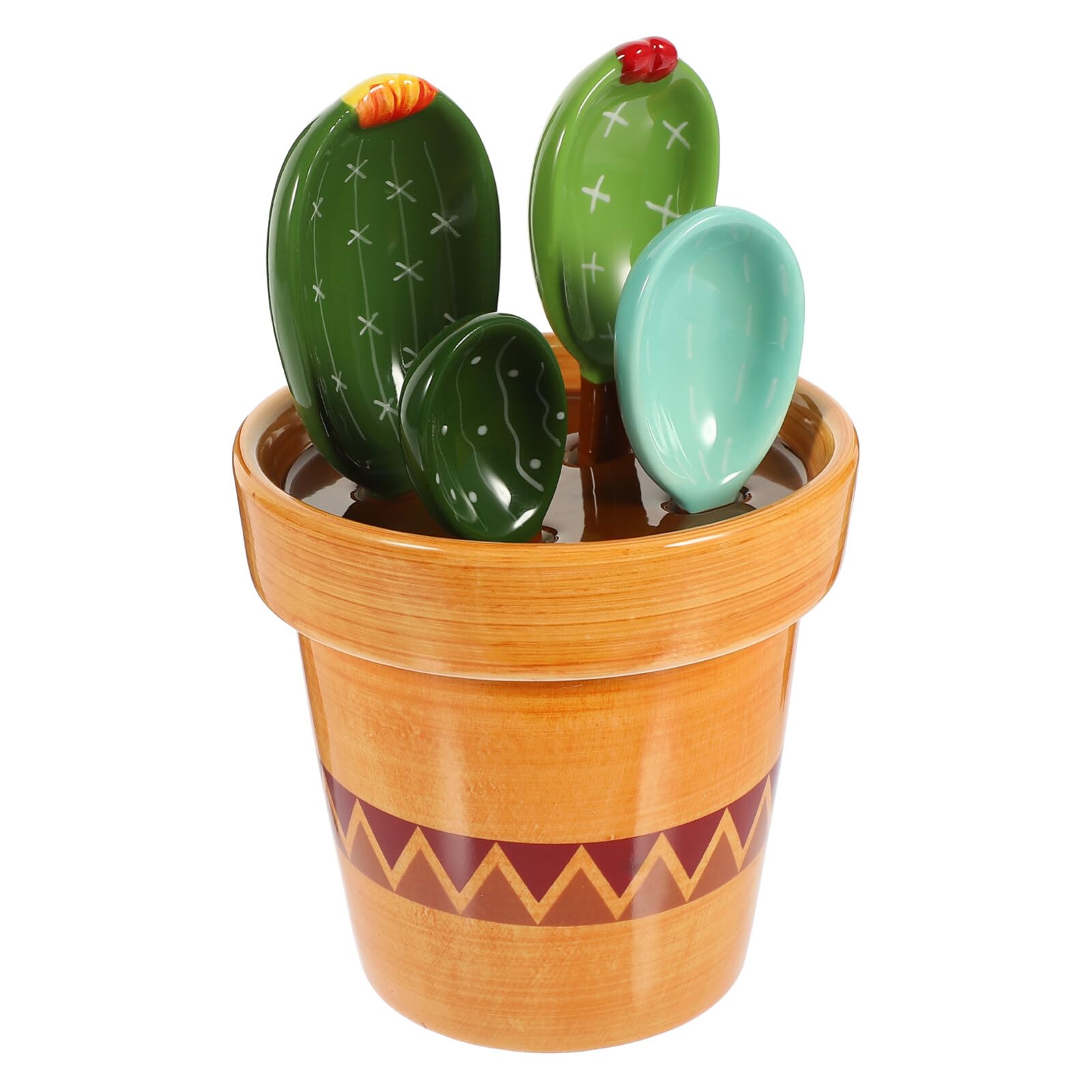 Cuillère Doseuse Cactus 1 Set en Céramique Support 290 Ml