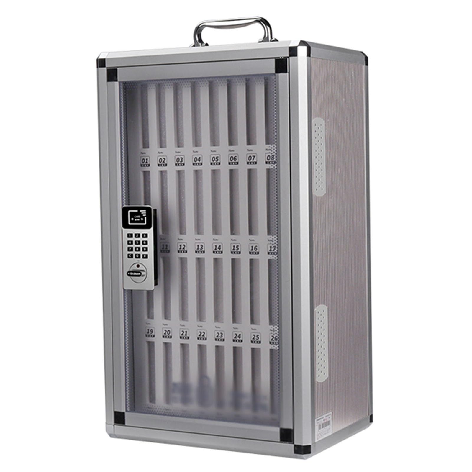 Armadietto per telefoni cellulari, cassaforte a muro per telefoni cellulari con serratura a combinazione, portatile, contenitore portatile per telefoni cellulari per scuole, aziende(36 slots)