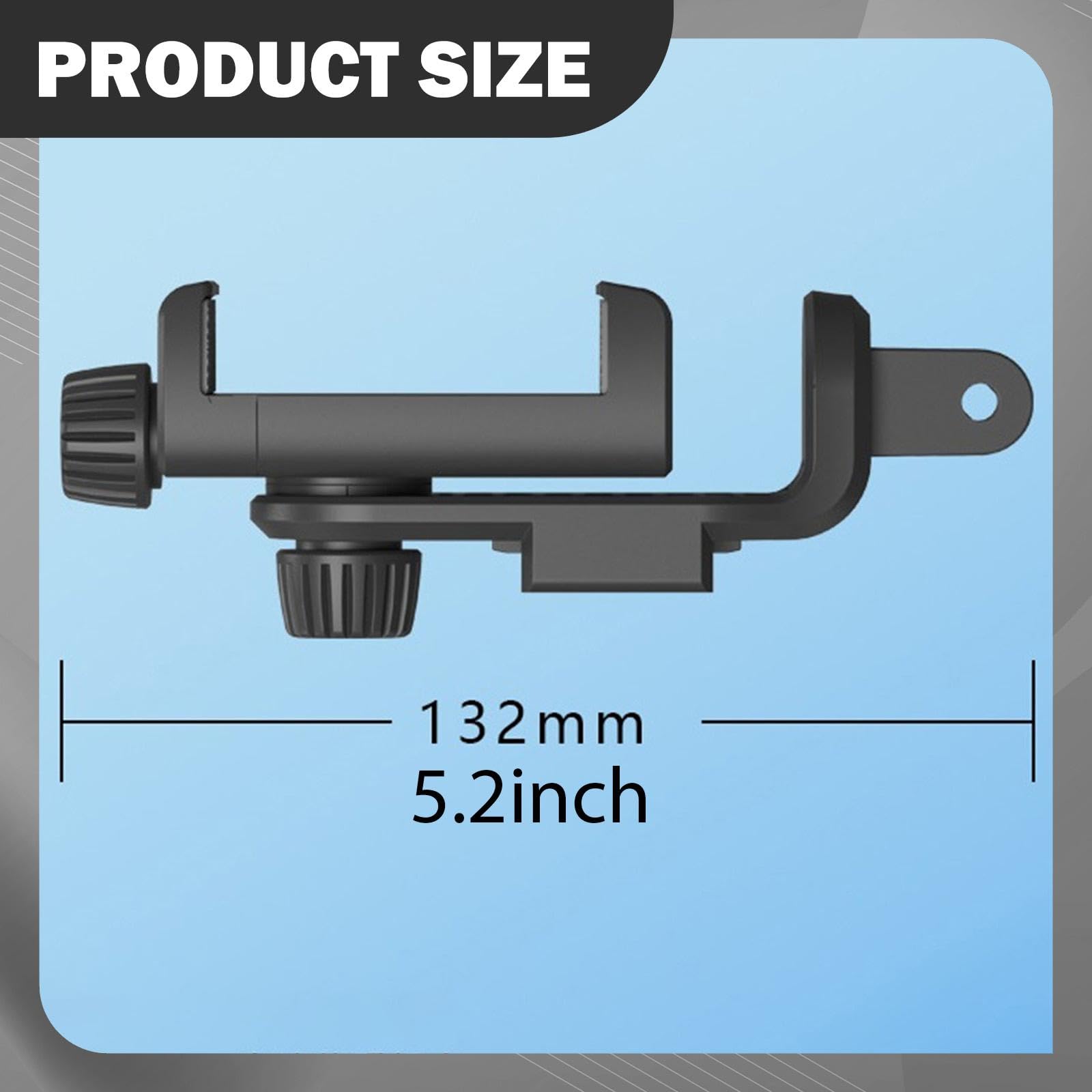 Soporte para Teléfono Multifuncional con Clamp para Cámara Adaptador Universal para Trípode Base Montaje y Zapata Fría Fabricado en Nylon Resistente