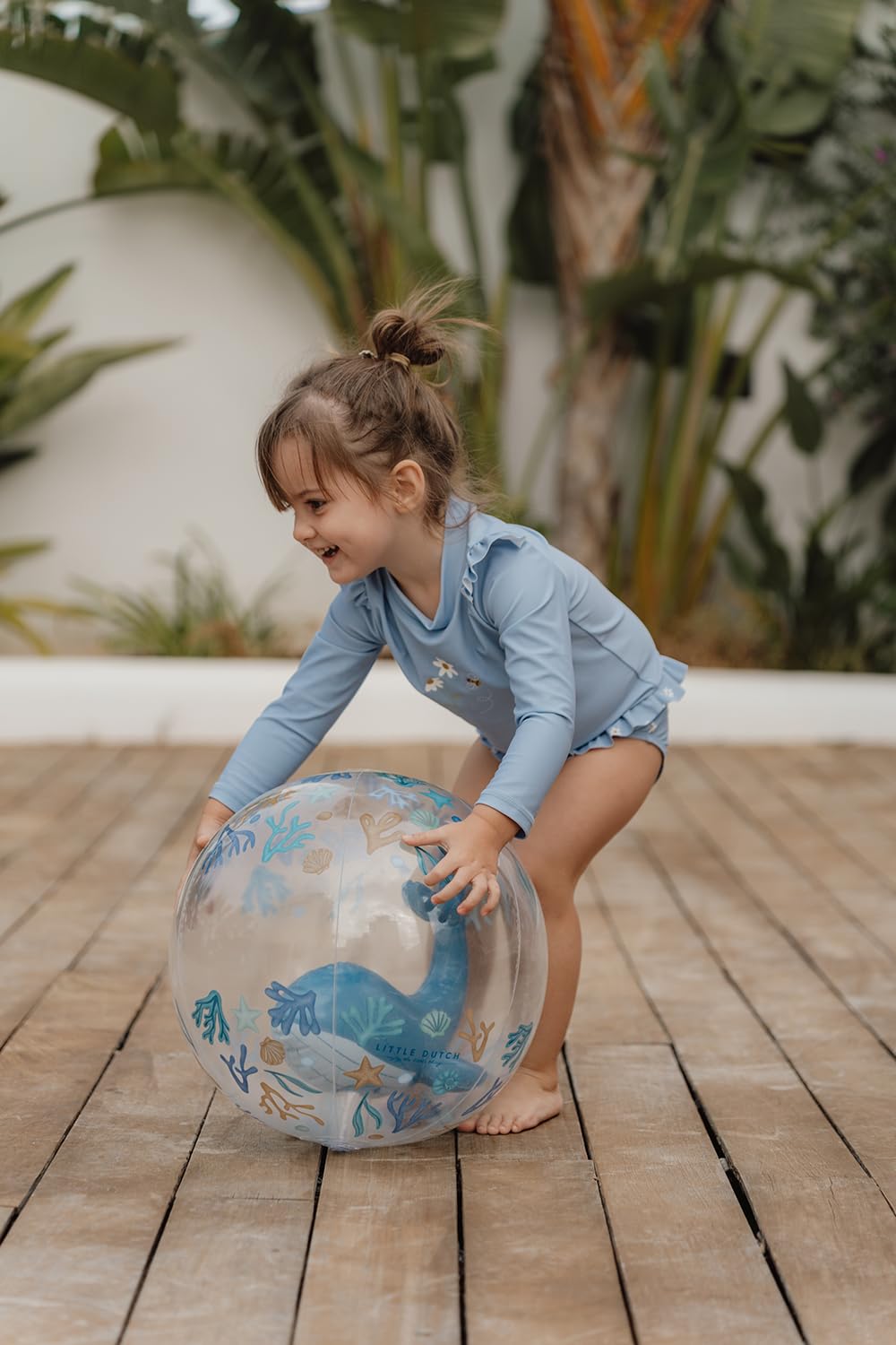 Little Dutch Ocean Dreams 3D Beach Ball Balena 35 cm