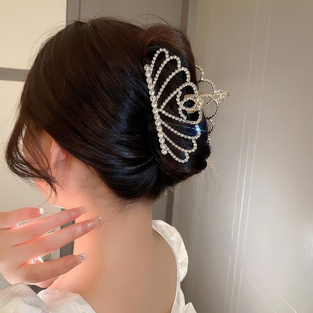 Amazon.com : Wiwpar Sparkle Rhinestone Hair Clips - Metal Hair