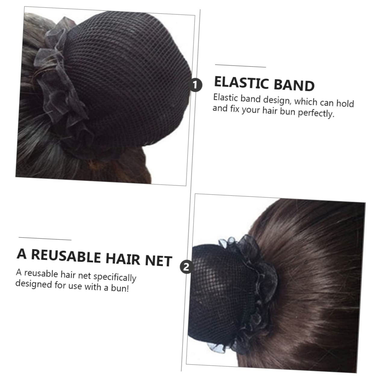 FRCOLOR 30piezas Cabello Elástica para Mujer para Bailarinas y Deportes Accesorio Práctico Que Mantiene El Peinado Ordenado
