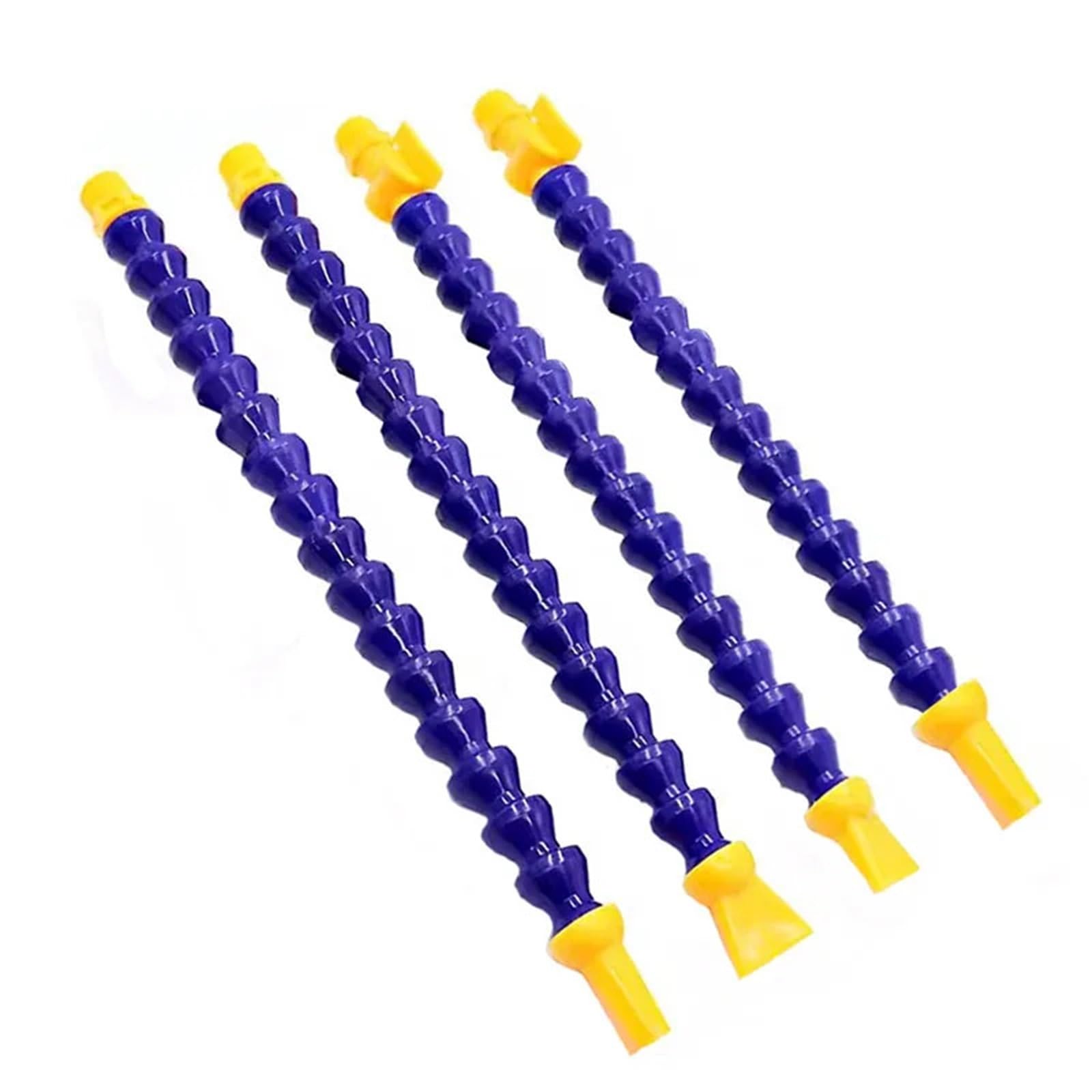 6 Tubi Pneumatici da 1/4" 3/8; 1/2; BPS Filettatura Maschio in plastica Flessibile for Acqua, Olio e refrigerante for tornio, Macchina a Controllo numerico computerizzato(Round-600MM,1/2")