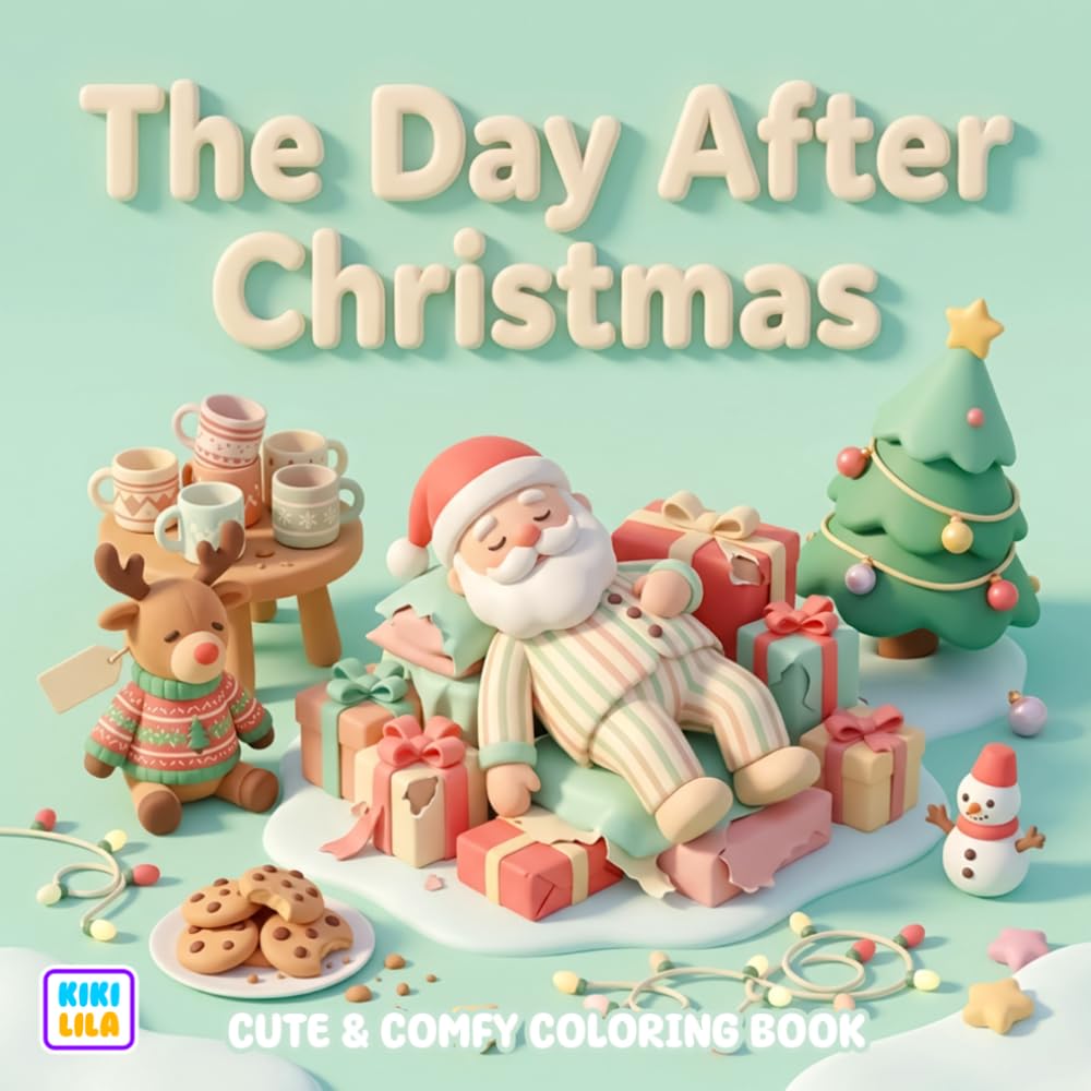 The Day After Christmas Coloring Book: Cute and Comfy Characters Enjoying Cozy Post Holiday Moments