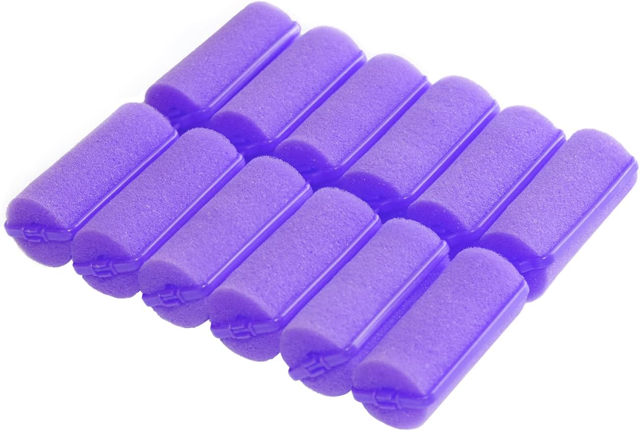 36 Pieces Foam Sponge Hair Rollers - Purple (2.8x0.98inch), Hair Styling Curlers for Hair