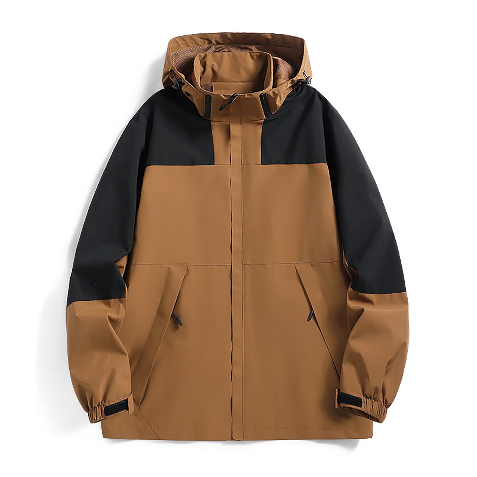 Generisch Giacca impermeabile da donna, per le mezze stagioni, per l'autunno | Cappotto con cappuccio, casual, con tasca, cappuccio, per le mezze stagioni, leggero, traspirante, da viaggio