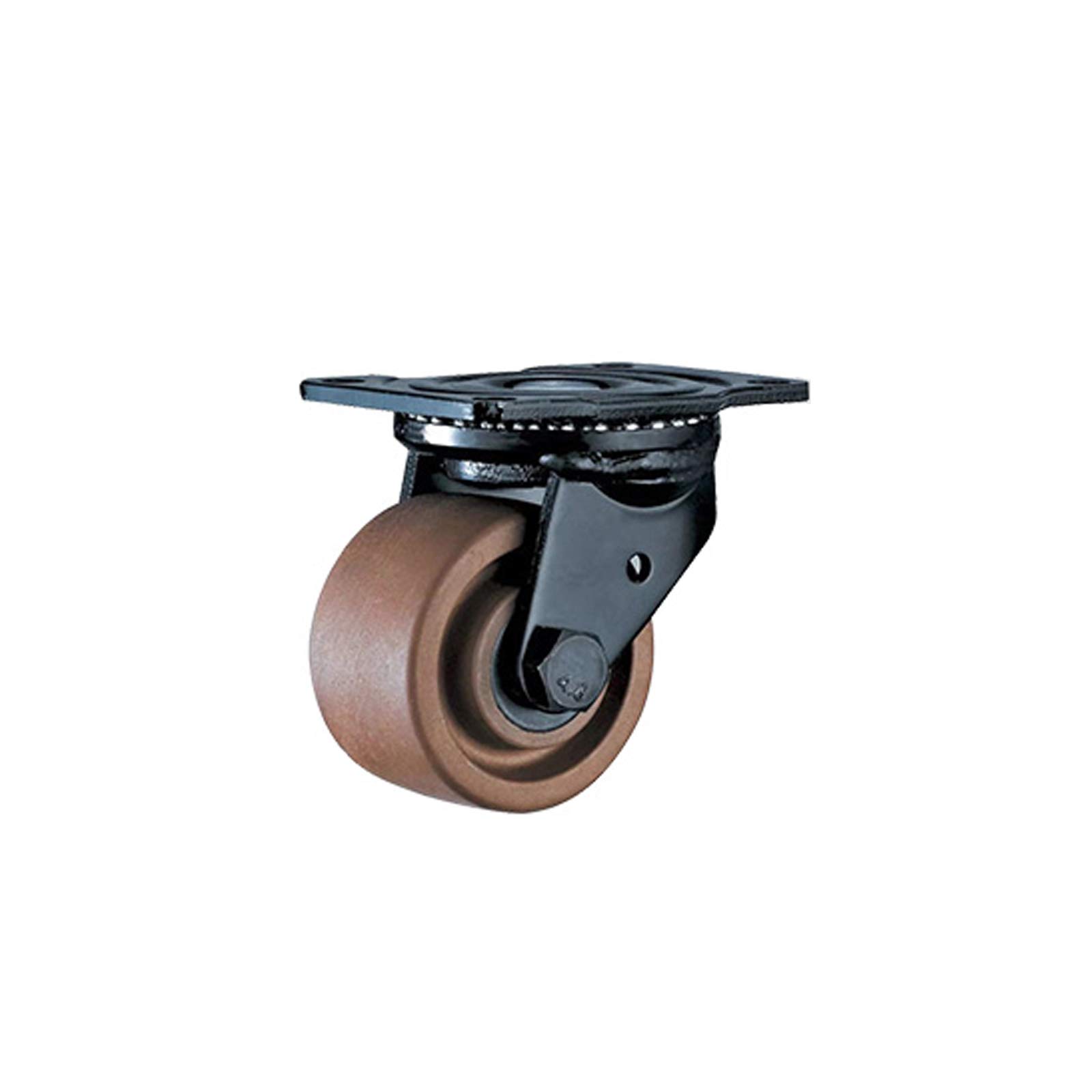 Chariot à roulettes pivotantes nylon pour meuble charge lourde 600kg LUNEZY marron