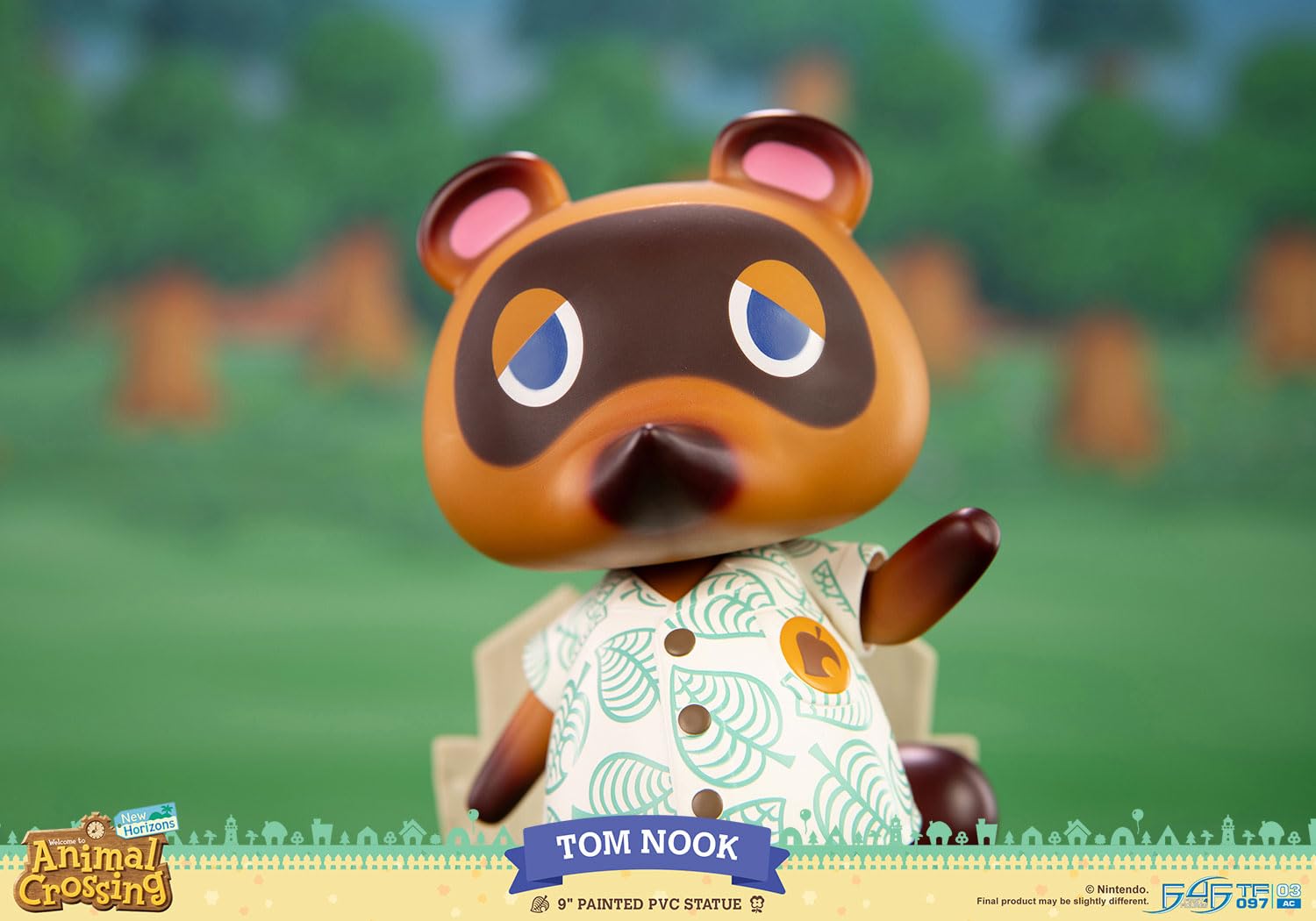 First 4 Figures - Animal Crossing: Nuovi Orizzonti – Statua Tom Nook – Statua in PVC Dipinto – 22 cm