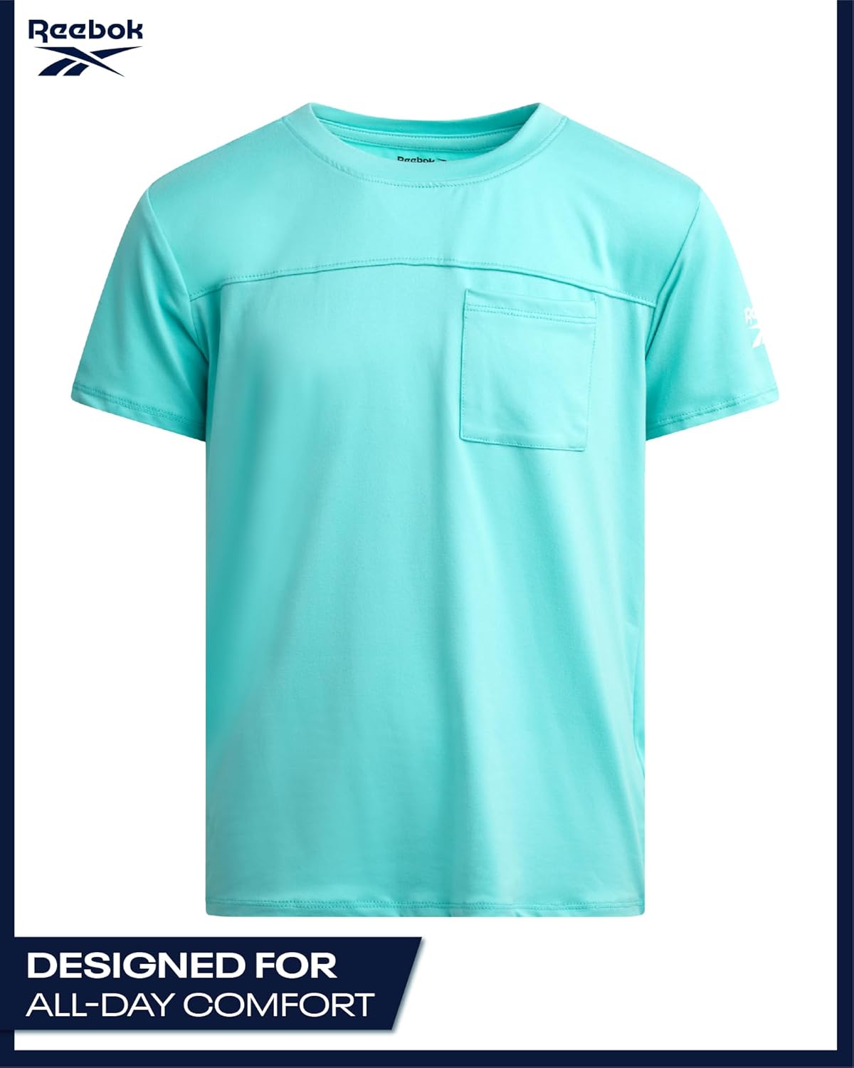 Reebok Boys Athletic Shorts Set - 2 Piece Summer Clothes Outfit with Pocket Tee and Boys Running Shorts for Active Kids - Image 5