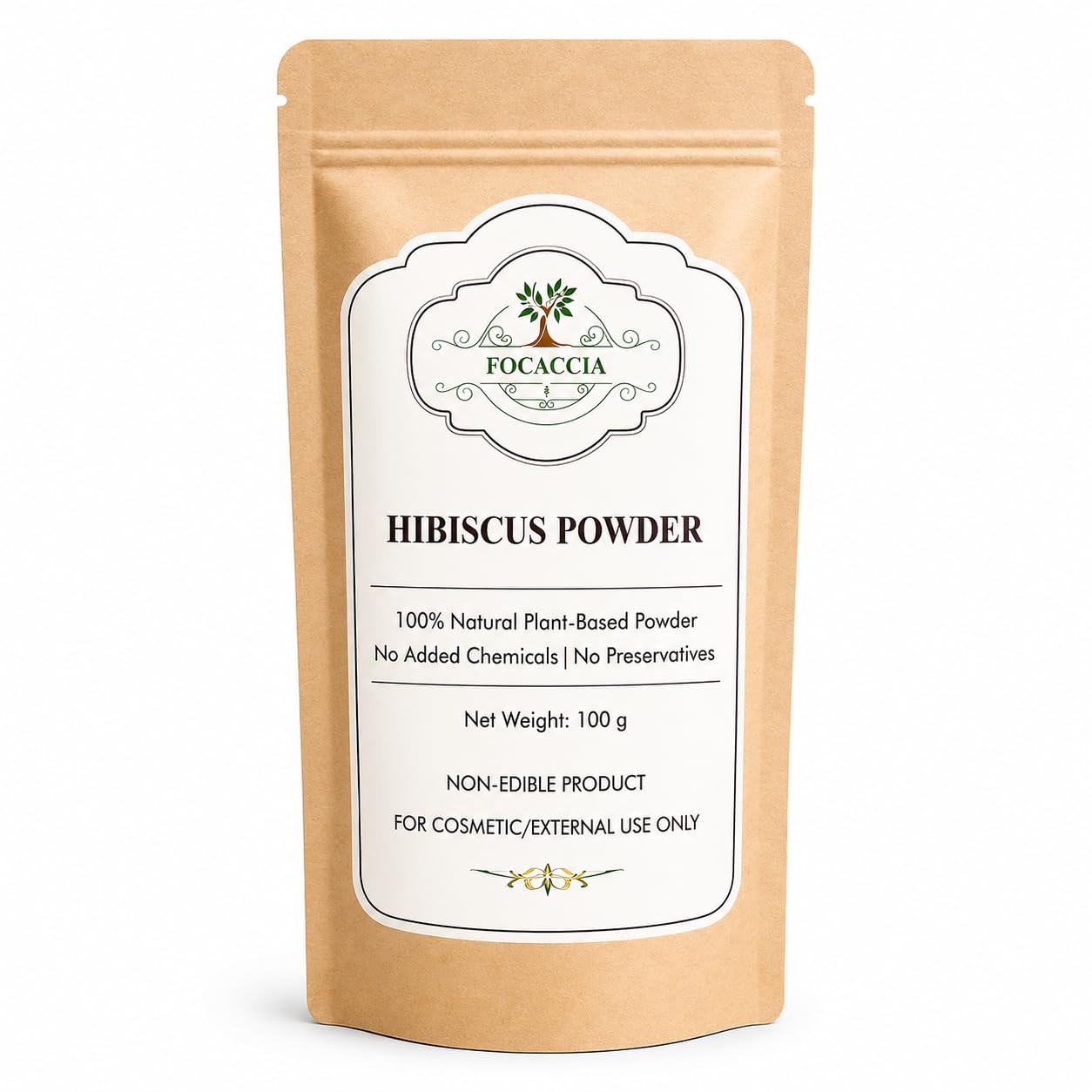 FOCACCIA Hibiscus Powder for Hair – 100g Natural Herbal Hair Care Powder | Chemical Free | External Use-image-42