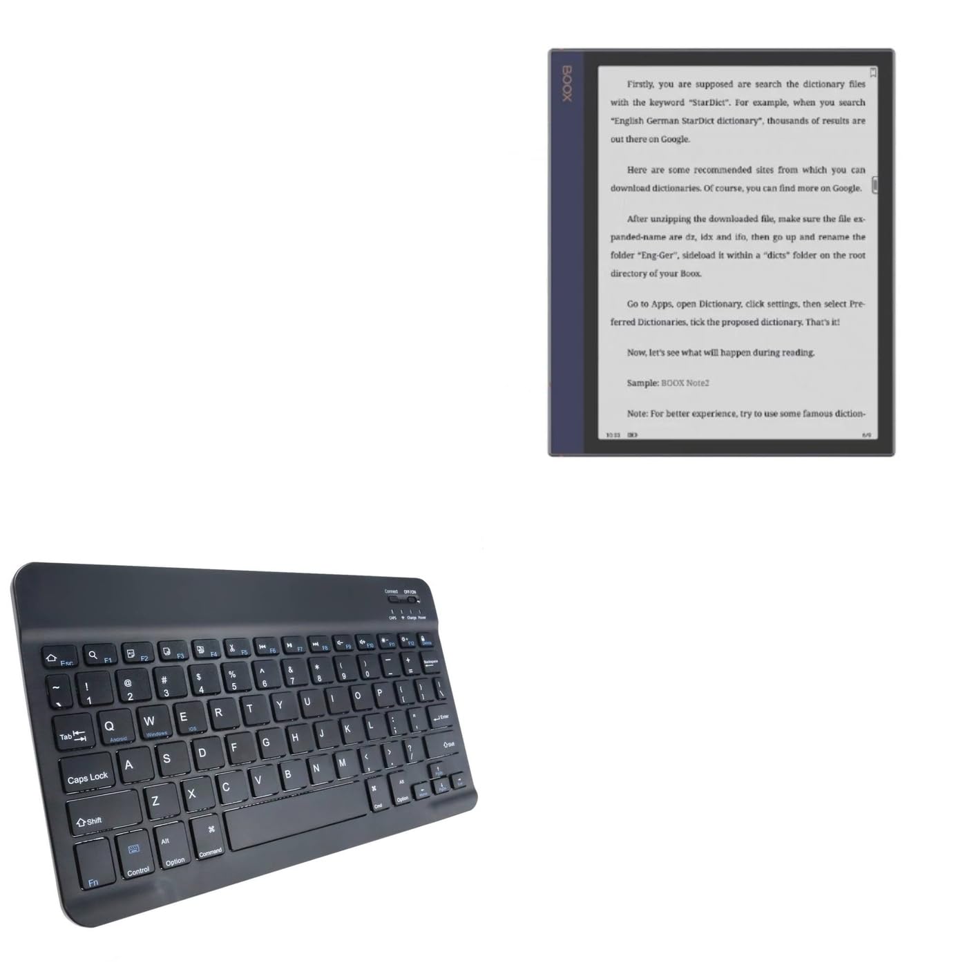 Amazon.com: BoxWave Keyboard (Bluetooth, SlimKeys, Jet Black) for