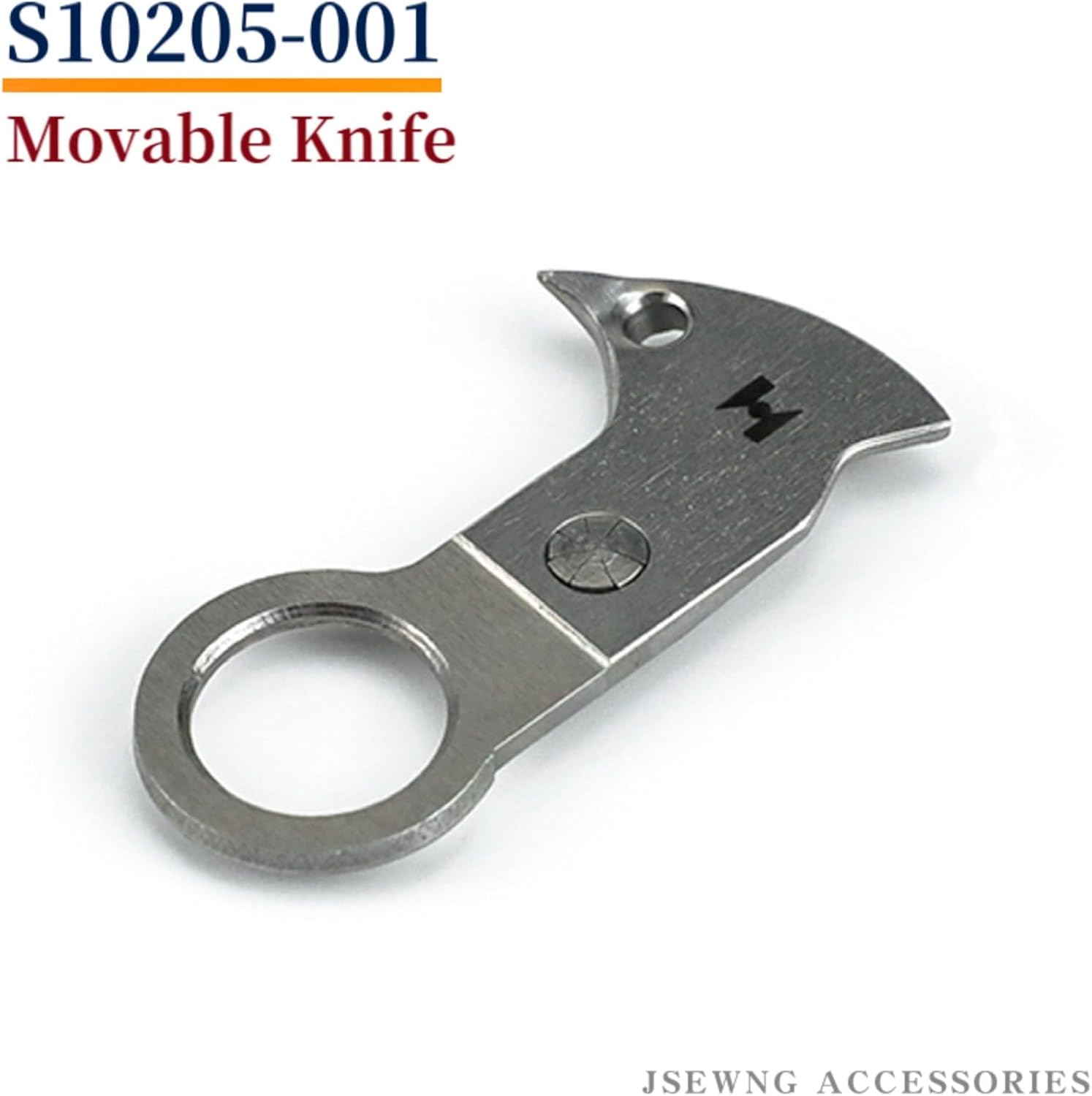 Blooy - S10205-001 + S10210-001 Movable & Fix Knife For Brother BAS-310,311,326 Pattern LK3-B430E,B438E Bartacking Sewing Machine Blade